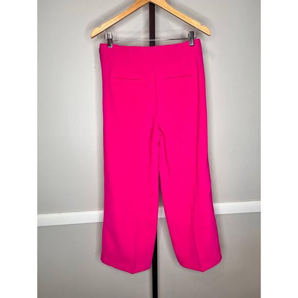 Ann Taylor Pink Tailored Wide Leg Cropped Pants Size 2 NWOT - Picture 3 of 8